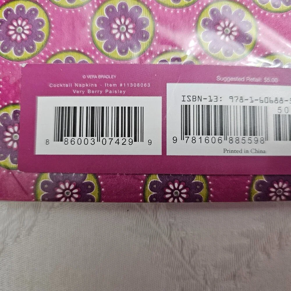 Vera Bradley Cocktail Napkins!